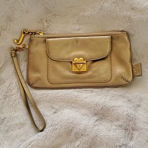 Juicy Couture bronze wristlet wallet